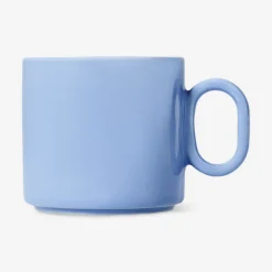 Designer Collection - Blue mug with oval handle - 313 ml