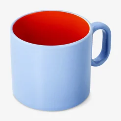 Designer Collection - Blue mug with oval handle - 313 ml