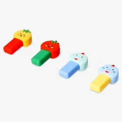 Dinosaur and tomato highlighters - 4 pcs