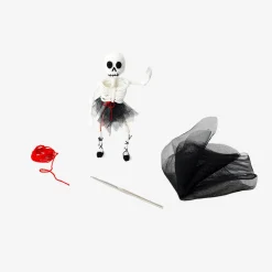DIY crochet skeleton ballerina