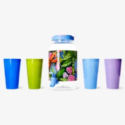 Drink dispenser with cups - 5 pcs