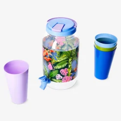 Drink dispenser with cups - 5 pcs