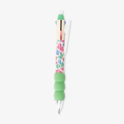 Erasable multi coloured gel pen - Flower design
