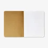 Exercise book with craft paper cover