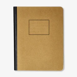 Exercise book with craft paper cover