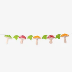 Felt mushroom garland - 200 cm