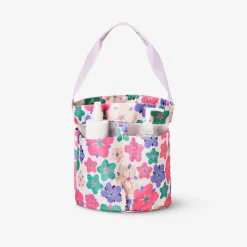 Floral hanging organiser for bathroom