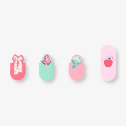 Floral magnetic bookmarks - 4 pcs