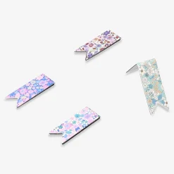 Floral magnetic bookmarks - 4 pcs