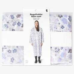Floral rain coat with pouch for adults - Size L/XL