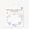 Floral sticky memos with gold detail
