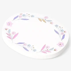 Floral sticky memos with gold detail