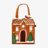 Gingerbread house felt bag with sweets