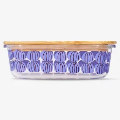 Glass food container with pumpkins - 17 cm