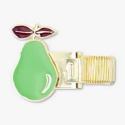 Gold pen loop with pear decoration