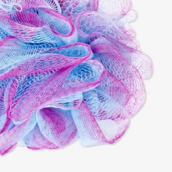 Gradient-coloured mesh bath sponge