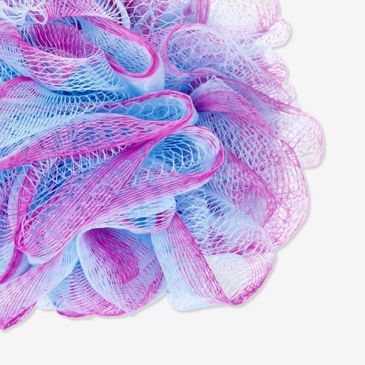 Gradient-coloured mesh bath sponge