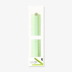 Green foldable ruler with stencils