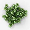 Green plastic beads for crafting - 40g pack