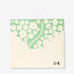 Greetings card - Florals and congratulations