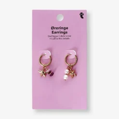 Hanging earrings - Seastar and charms