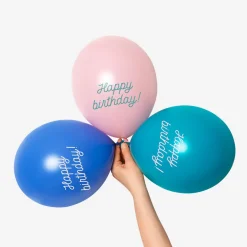 Happy birthday balloons. 6 pcs