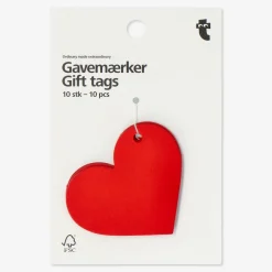 Heart gift tags - 10 pcs