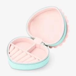 Heart jewellery box with scalloped edges