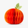 Honeycomb paper pumpkin decorations - 2 pcs