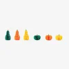 Honeycomb paper pumpkins - 6 pcs