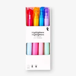 2-in-1 cat and paw highlighters - 4 pcs