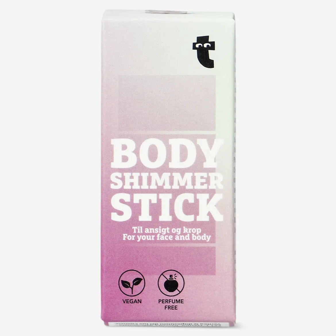 Iridescent body shimmer stick for face and body