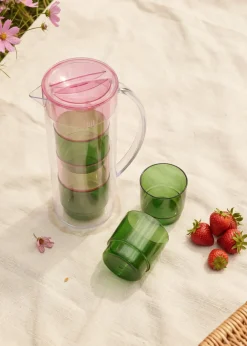 Jug with cups picnic set - 5 pcs
