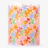 LED pillar candle with floral print - 10 cm