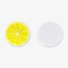 Lemon shaped ice cube tray with lid