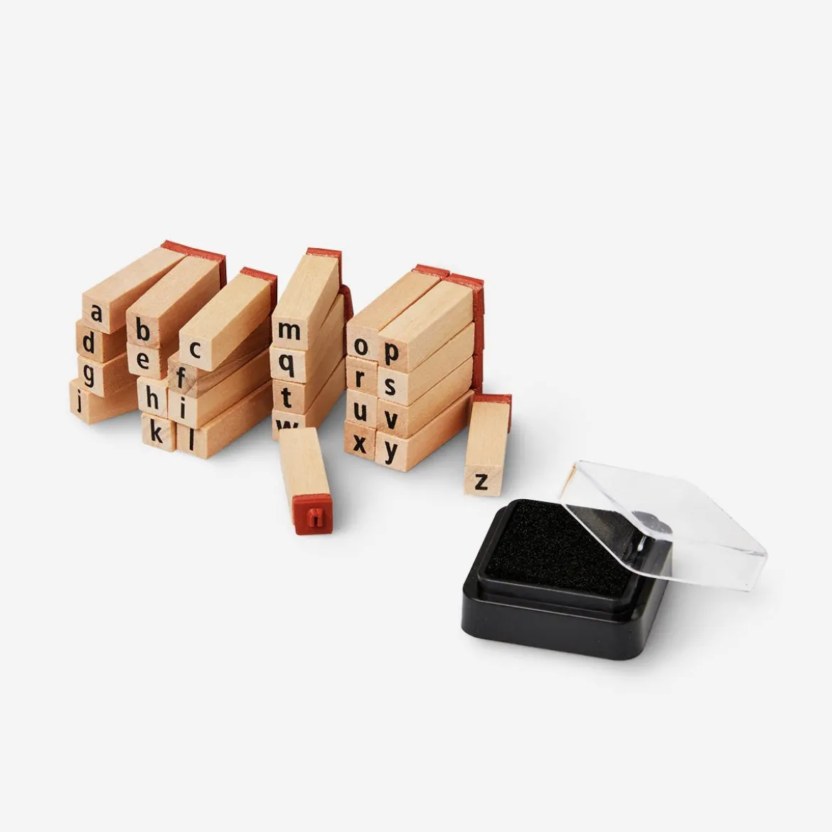 Letter Stamps with Ink Pad