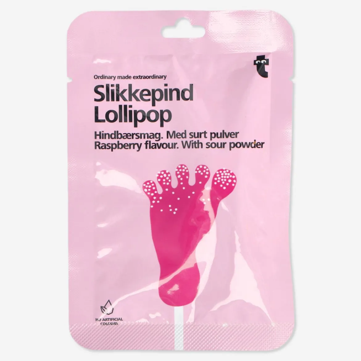Lollipop with Sour Raspberry Powder