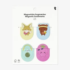 Magnetic bookmarks with fruits and animals - 4 pcs