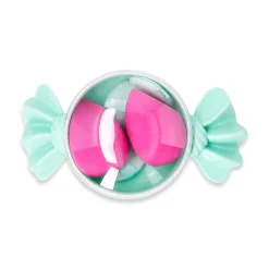Makeup blender sponges in hard candy box