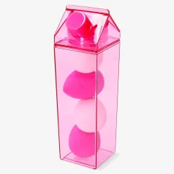 Makeup blender sponges in milk carton
