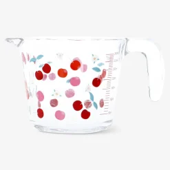 Measuring cup with cherry print