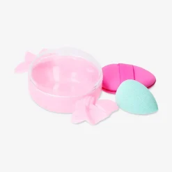 Mini makeup blender sponges in hard candy box