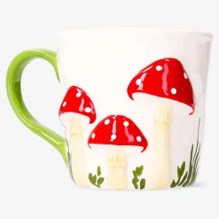 Mug with embossed mushrooms - 450 ml