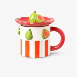 Mug with guavas and snack tray - 400 ml