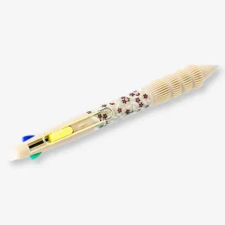 Multi coloured ballpoint pen with erasable ink