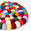 Multi-Colour Felt Coaster - 19 cm