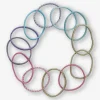 Multi-Colour Vibrant Hair Elastics - 12 pcs