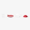 Mushroom tea mug with lid and saucer - 400 ml