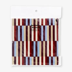 Napkins with autumnal stripes - 16 pcs