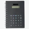 Notebook with calculator. Solar-powered